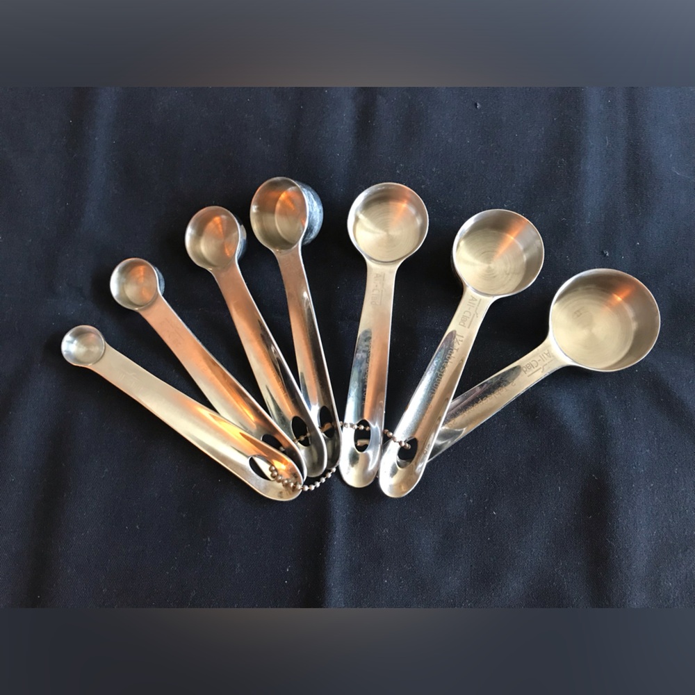 All-Clad 7 piece Stainless Steel Measuring Spoon Set - Silver